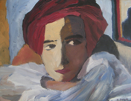 Kvinna, painting