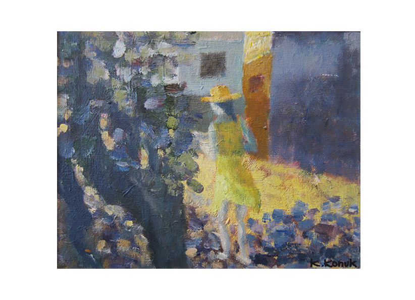 Genom byn, digital image