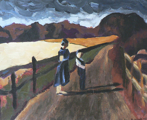 Finklädda, painting