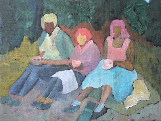 I gläntan, painting