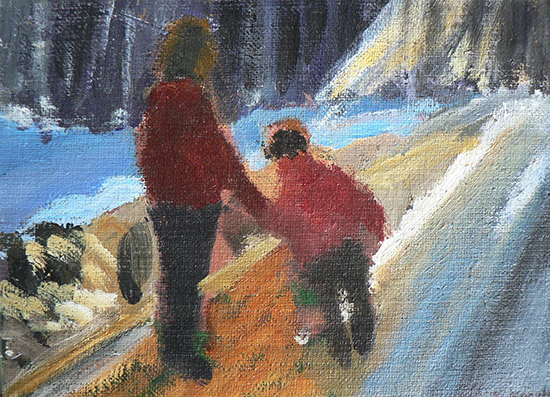 Påskpromenad, painting